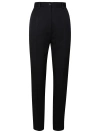 DOLCE & GABBANA HIGH-WAIST GABARDINE CIGARETTE PANTS