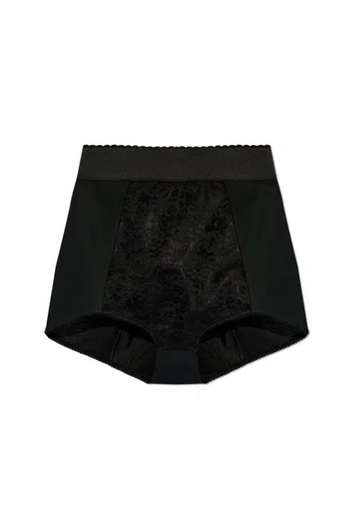 Dolce & Gabbana High Waist Shorts In Black