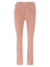 Dolce & Gabbana Artisanal Stretch Denim High-waist Jeans In Pink