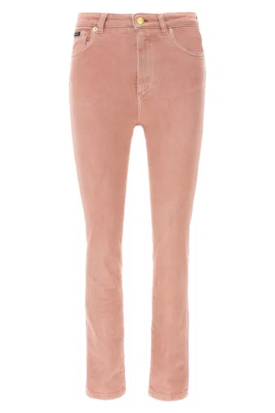 Dolce & Gabbana High Waist Jeans In Pink