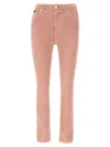 Dolce & Gabbana Artisanal Stretch Denim High-waist Jeans In Pink