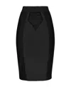 Dolce & Gabbana High Waist Mid-length Skirt In Black