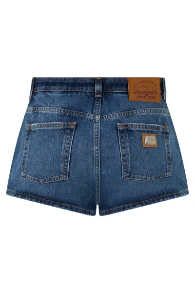 Dolce & Gabbana High Waist Mini Denim Shorts