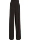 Dolce & Gabbana High-waisted Wide-leg Trousers In Black