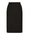 Dolce & Gabbana High-waist Pencil Miniskirt In Black