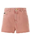Dolce & Gabbana Regular Rise Flared Denim Shorts Clothing
