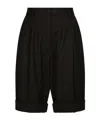 Dolce & Gabbana High-waist Tailored Shorts In Black