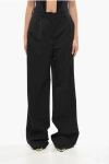 Dolce & Gabbana High-waist Virgin Wool Blend Single Pleated Pants In Black