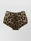 Dolce & Gabbana Animal Print Briefs Beachwear Brown