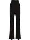 Dolce & Gabbana Women's Flare Fit Pants In Black