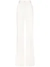 Dolce & Gabbana High-waisted Flared Trousers In White