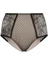 Dolce & Gabbana High-waisted Lace Briefs In Neutrals