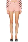 Dolce & Gabbana High Waisted Mini Short In Pink
