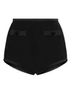 Dolce & Gabbana High-waisted Mini Shorts In Black