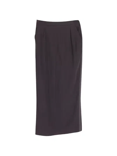 Pre-owned Dolce & Gabbana High-waisted Pencil Skirt In Black
