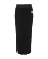 Dolce & Gabbana Synthetic Fibers Skirt In Black