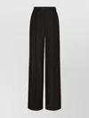 Dolce & Gabbana High-waisted Pinstripe Palazzo Pants In Black