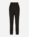Dolce & Gabbana Striped Tailored High-waist Trousers In Multicolor