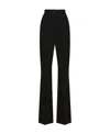 Dolce & Gabbana Women's Flare Fit Pants In Black