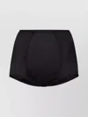 Dolce & Gabbana High-waisted Silk Blend Shorts With Elastic Waistband