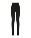 Dolce & Gabbana High Waisted Skinny-fit Trousers In Black