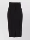 Dolce & Gabbana High-waisted Stretch Skirt With Slit And Panel Detail