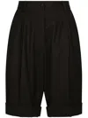 DOLCE & GABBANA HIGH-WAISTED TAILORED SHORTS