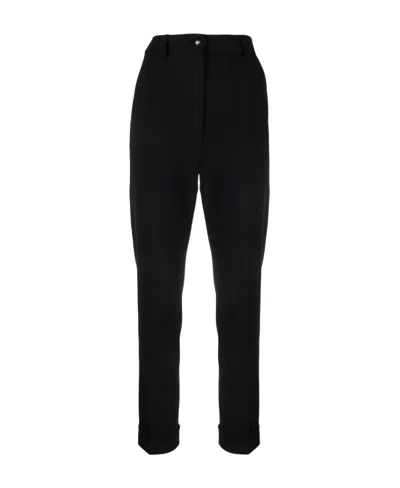 Dolce & Gabbana High-waisted Tailored Trousers In Nero