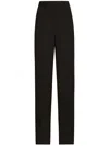 Dolce & Gabbana Pressed-crease Palazzo Pants In Black