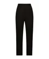 Dolce & Gabbana High-waisted Wool Cigarette Pants In Black
