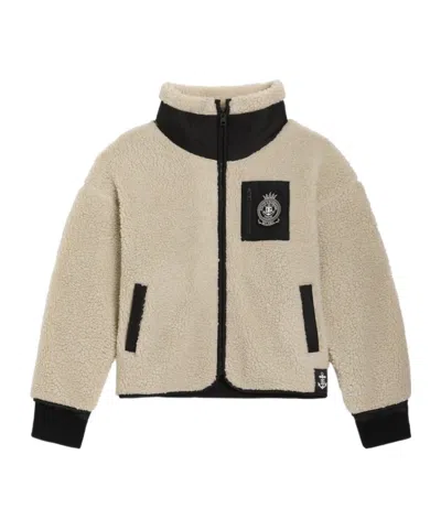 Dolce & Gabbana Kids' High-necked Long-sleeved Cotton Coat In White