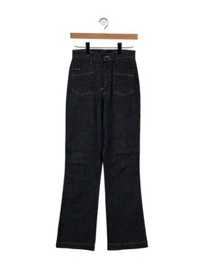 Pre-owned Dolce & Gabbana High-rise Flared Jeans In Blue