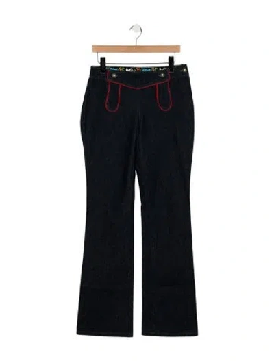 Pre-owned Dolce & Gabbana High-rise Flared Jeans In Blue