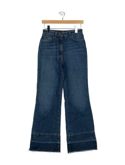 Pre-owned Dolce & Gabbana High-rise Flared Jeans In Blue