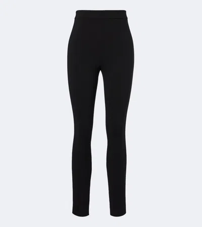 Dolce & Gabbana High-rise Leggings In Nero