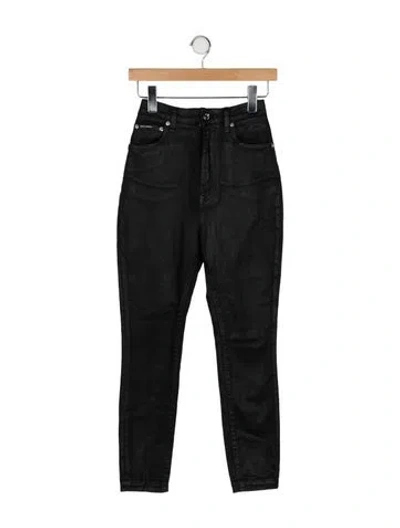 Pre-owned Dolce & Gabbana High-rise Skinny Leg Jeans In Black
