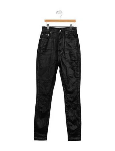 Pre-owned Dolce & Gabbana High-rise Skinny Leg Jeans W/ Tags In Black