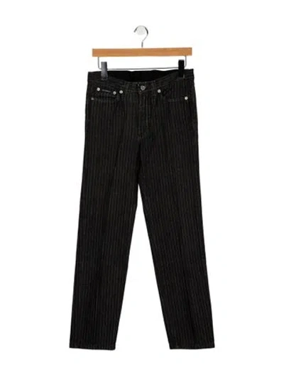 Pre-owned Dolce & Gabbana High-rise Straight Leg Jeans In Black