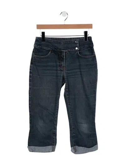 Pre-owned Dolce & Gabbana High-rise Straight Leg Jeans In Blue