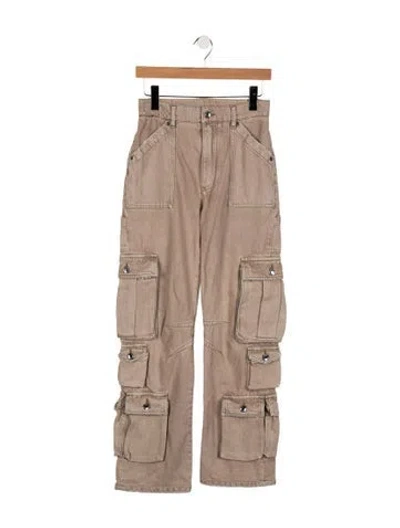 Pre-owned Dolce & Gabbana High-rise Straight Leg Jeans In Neutral