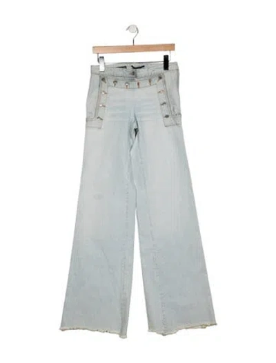 Pre-owned Dolce & Gabbana High-rise Wide Leg Jeans In Blue