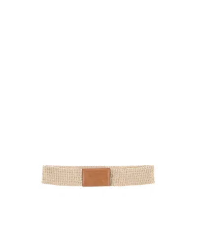 Dolce & Gabbana High-waist Belts In Neutral