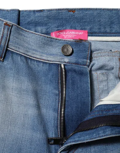 Dolce & Gabbana High-waist Flared Denim Jeans In Blue