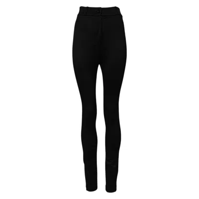 Dolce & Gabbana High-waist Nylon Leggings In Black