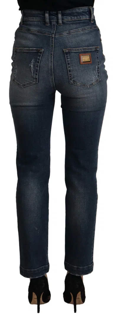 Dolce & Gabbana High-waist Skinny Denim Jeans In Blue