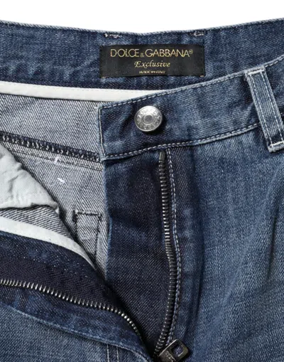 Dolce & Gabbana High-waist Wide-leg Denim Jeans In Blue