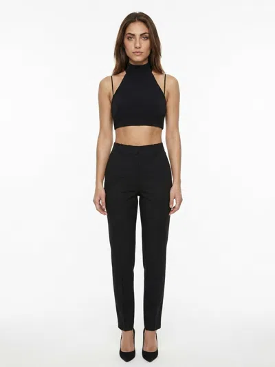 Dolce & Gabbana High-waisted Trousers In Black