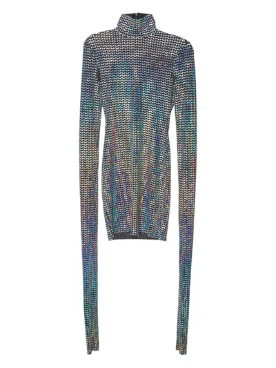 Pre-owned Dolce & Gabbana Holographic-effect Top