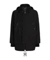 Dolce & Gabbana Hooded Drawstring Jacket In Black