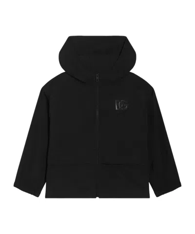 Dolce & Gabbana Kids' Hooded Jacket In Black